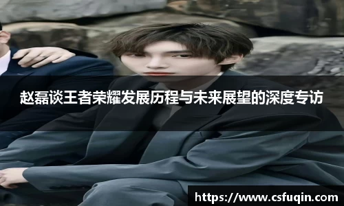 赵磊谈王者荣耀发展历程与未来展望的深度专访